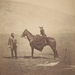 Henry Duberly og fru Duberly, 1855.