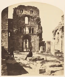 Interiør, Lindisfarne Priory, vestenden