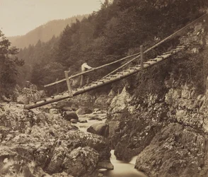 Miners Bridge, på Llugwy, North Wales, 1857.