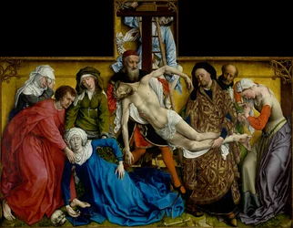 Nedstigning fra korset, ca. 1435 (olie på panel)