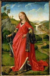 Sankt Katharina, højre fløj af en diptyk
