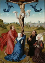 Korsfæstelsen, korsfæstelsestriptykon, ca. 1440