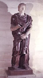 En barbarisk fangeprins, fra Villa Borghese, Rom (porfyr)