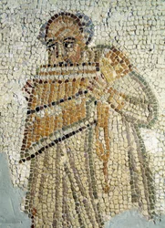 En panfløjtespiller (Mosaic