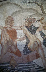Bortførelse af hylas af nymfer, mosaik i House of Venus i den romerske by Volubilis (UNESCOs verdensarvsliste