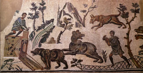 Bjørnejagt (mosaik, 4. århundrede f.Kr.)