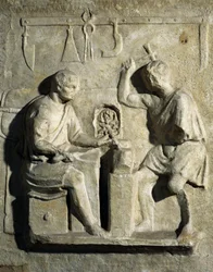 Smede, basrelief, romersk civilisation, 2. århundrede