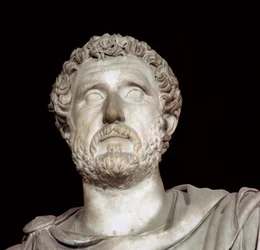 Buste af kejser Antoninus Pius (86-181). Fra disse landsbyer i Lanuvius. Rom, Capitoline museer