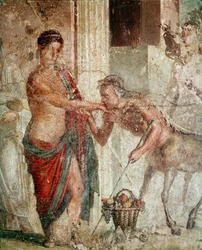 Kentaur under bryllup af Pelops og Hippodamia (fresko