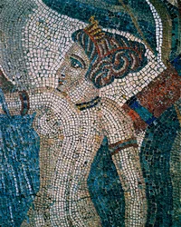 Diana bader, 2.-3. århundrede (mosaik)