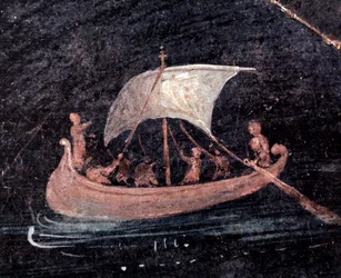 Fiskerbåd (fresko