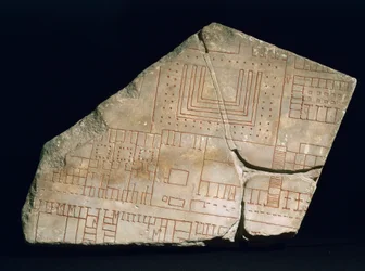 Fragment af Forma Urbis Severiana, 3. århundrede (marmor)
