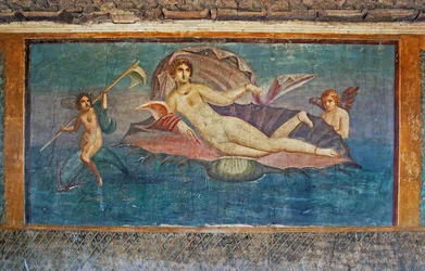 Fresko af Venus, Venus hus i Shell, Pompeji (Unescos verdensarvsliste