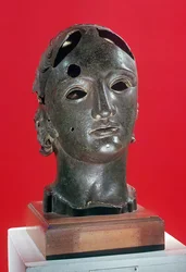 Hoved af Apollo, fra Nimes, 1.-2. århundrede (bronze)