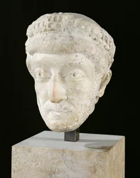Chef for kejser Theodosius II (408-450) (marmor)