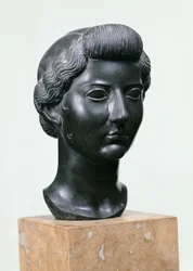 Hoved af Livia (ca. 55 f.Kr.-29 e.Kr.) (basalt)