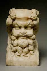 Head of a Herm, 1.-2. århundrede e.Kr. (marmor)