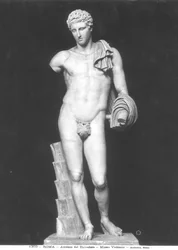 Hermes, kaldet Antinous del Belvedere (marmor) (s/h foto)