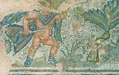 Jagtscene, House of Dionysos, Paphos, Cypern (mosaik)