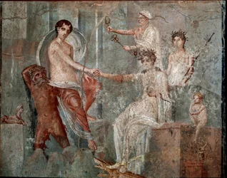 Ios ankomst til Egypten - Fresco
