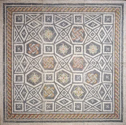 Mosaik, 2. århundrede (marmor og glas)