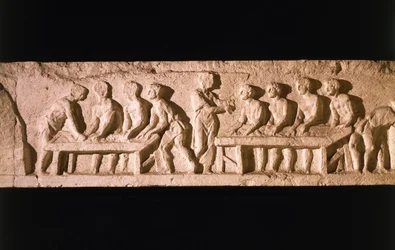 Relief, der forestiller bageri, fra bageren Eurysaces