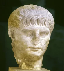 Fremstilling af den unge kejser Nero (37-68). Rom, Museo Nazionale Romano.
