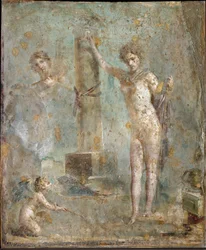 Romersk kunst: »Narkissos« - Fresko fra Pompeji, Det Nationale Arkæologiske Museum, Napoli