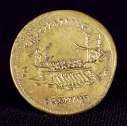 Sestertius af kejser Hadrian (76-138) fra Newcastle-Upon-Tyne, 132 e.Kr.