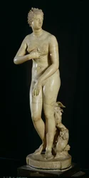 Medici-Venus, kopi af den hellenistiske original af Praxiteles (ca. 370-330 f.Kr.)
