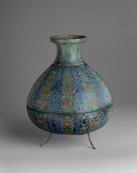 Vase, 250–300 e.Kr. (champlevé emalje og kobberlegering)