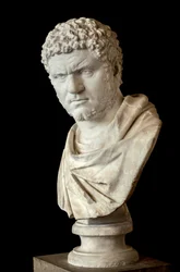 Caracalla (188 - 217 e.Kr.) marmor, romersk kunst
