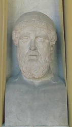 Hermetisk buste af Anacreon (marmor)