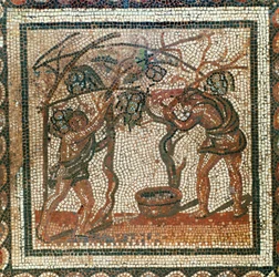 Plukning af druer (mosaik)