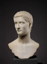 Portrætbuste af kejser Gaius, kendt som Caligula, 37-41 AD (marmor)