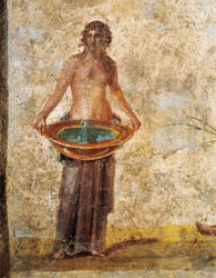 Roomalainen sivilisaatio - Nainen kantamassa vesiämpäriä Pompejista