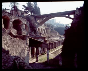 Udsigt over den østlige zone af Herculaneum, 5. århundrede f.Kr.-1. århundrede e.Kr