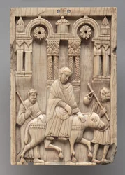 Plade: Rejsen til Betlehem, ca. 1100-1120