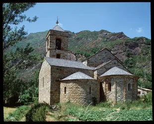 Udsigt over kirken Saint Feliu (fotografi)