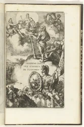 Titeltryk til tredje del af Guerres de Flandres Troisieme partie des Guerres de Flandres (titel på objektet) Guerres de Flandres (serietitel)