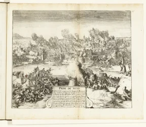 Indtagelse og plyndring af Neuss, 1586 Prize de Nuys (titel på objekt) Guerres de Flandres (serietitel)