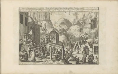 Zone i kasse Aflaet en Boet Papen / Absolution and Penitence of Priests in Abissinia, etc. (titel på objekt) Øst- og Vestindien og andre steder (serietitel)