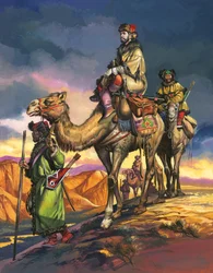 Marco Polo krydser de persiske ørkener