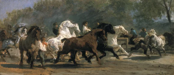 Studie til hestemarkedet, 1852-54