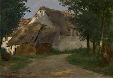 Gården ved indgangen til skoven