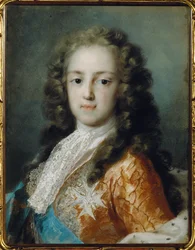 Ludvig XV, som Dauphin, iført Saint Esprit-ordenen, også kaldet Cordon Bleu