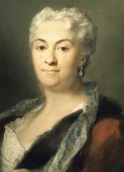 Portræt af Lady, af Rosalba Carriera (1673-1757)