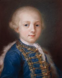 Portræt af ung dreng, af Rosalba Carriera (1673-1757)