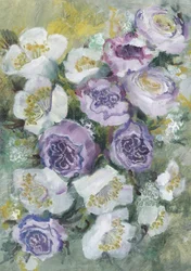 Lavendel-hvid buket