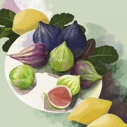 Modne figner og citroner